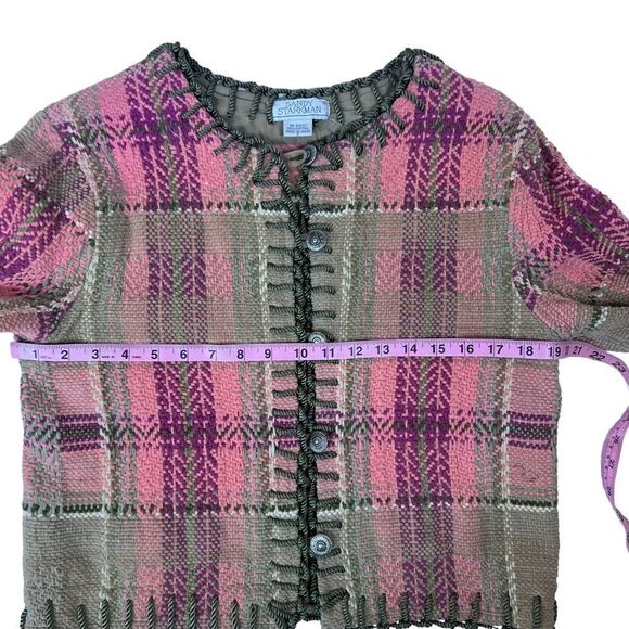 Sandy Starkman PINK Plaid Blazer Jacket - Picture 9 of 13